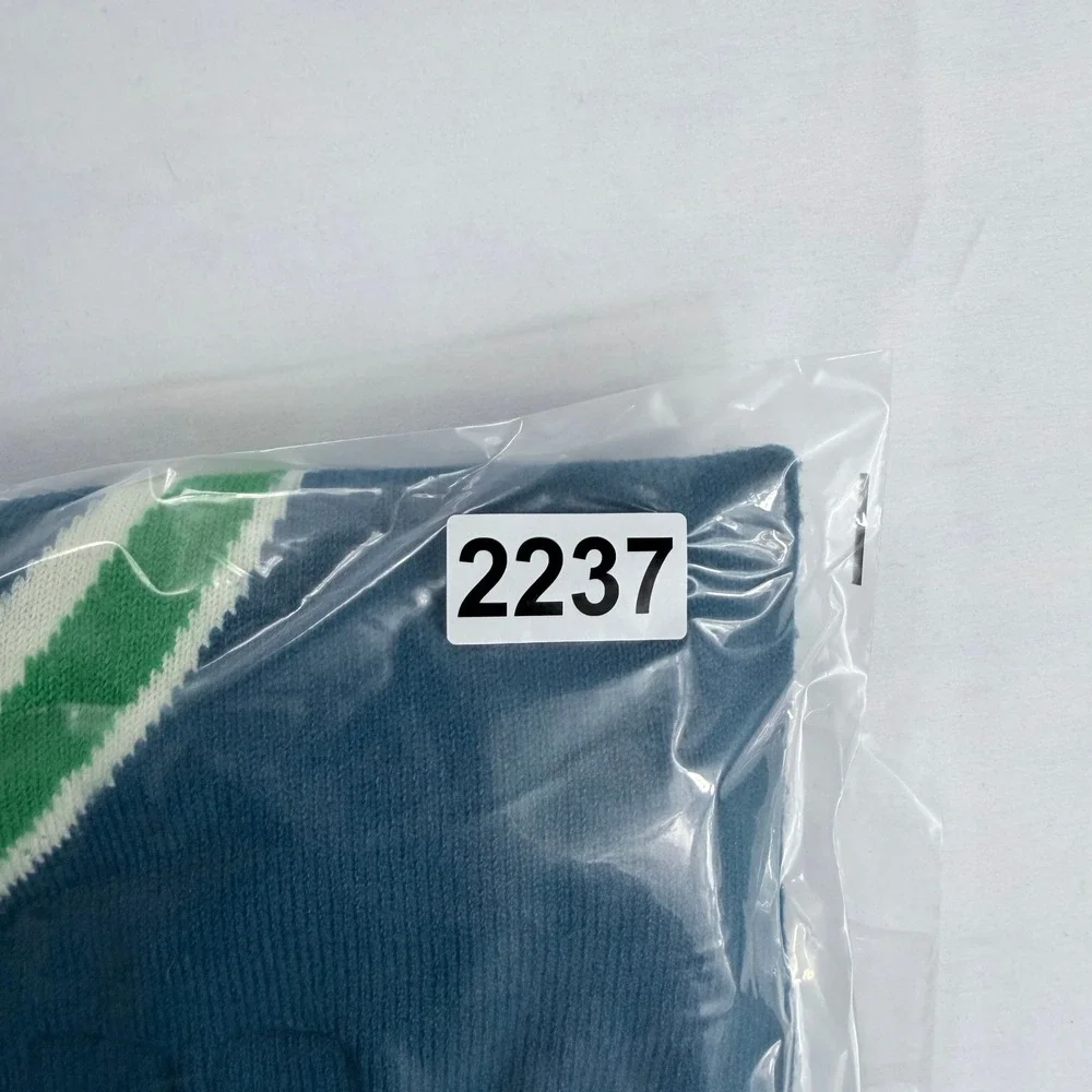 Utica Comets NHL Scarf Old‎ Time Hockey Green Blue Knit Fringe Licensed
